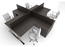 Trend Metal Ayakl� 4'l� Workstation